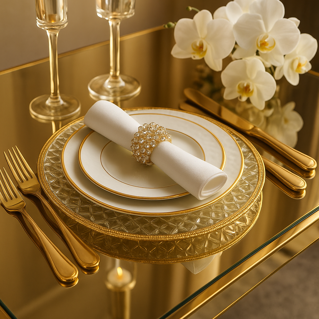 Aparelho de Jantar Porcelana Espelho Real - Serve 06 pessoas / LANÇAMENTO INVERNO 2025