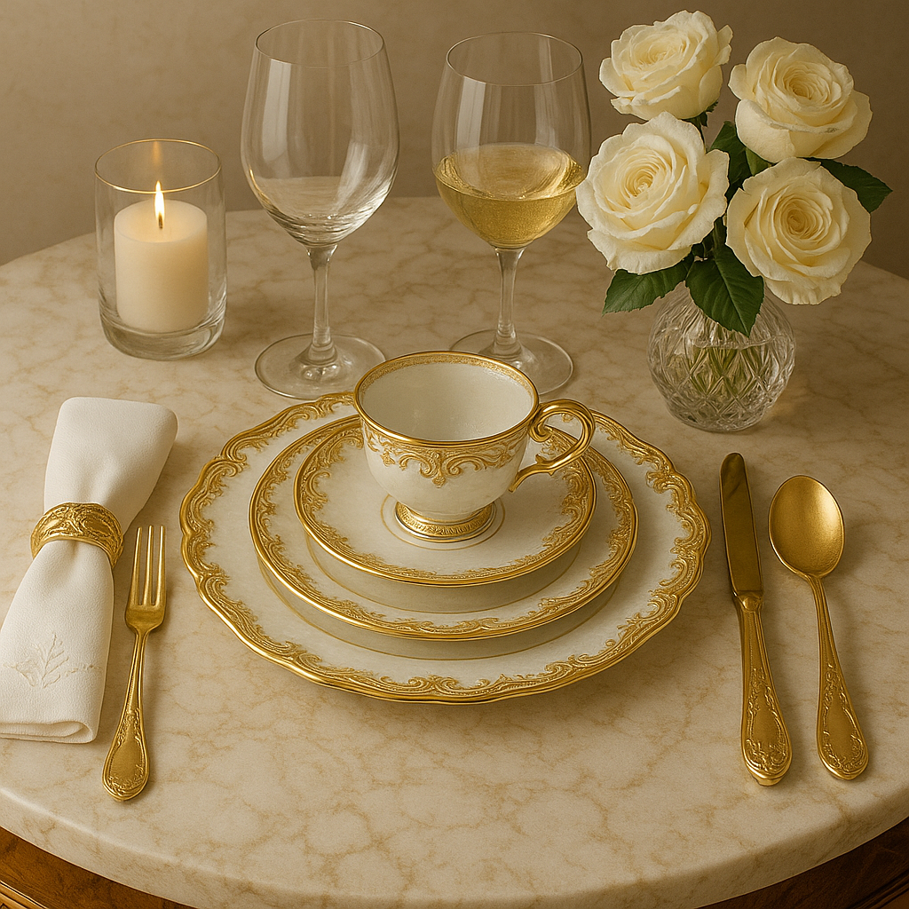 Aparelho de Jantar Porcelana Fleur Delacour - Serve 06 pessoas / LANÇAMENTO EXCLUSIVO