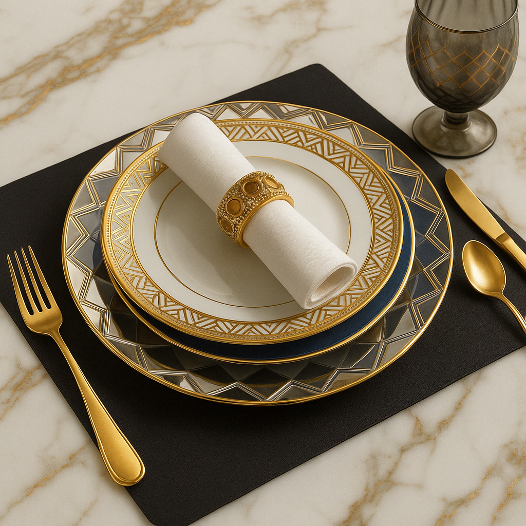 Aparelho de Jantar Porcelana Palácio de Midgard - Serve 06 pessoas / LANÇAMENTO INVERNO 2025